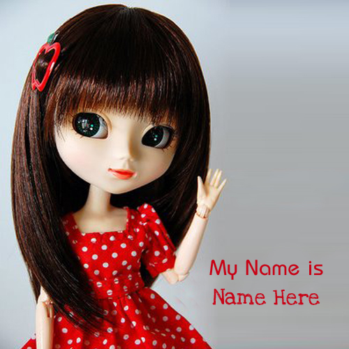 Print Your Text or Name on Beautiful Barbie Doll