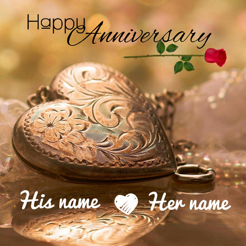 Marriage Anniversary Wishes Romantic Greeting With Name