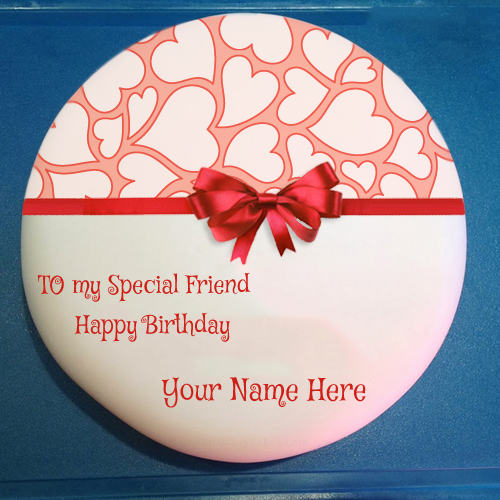 Write Name On Birthday Cake For Special Friend
