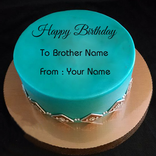Brother Birthday Wishes Special Cake With Your Name
