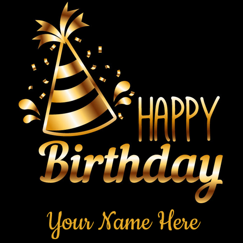 Happy Birthday Party Celebration Greeting With Name