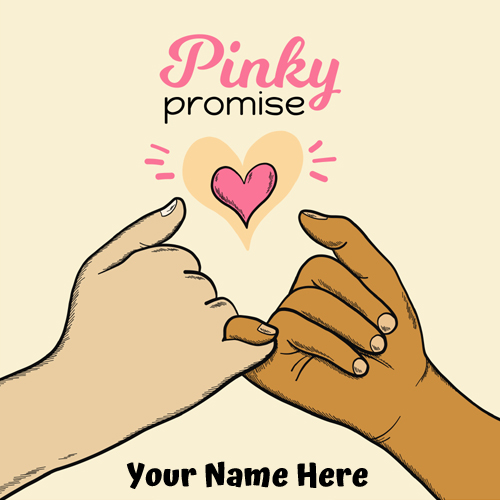 Write Name on Happy Promise Day 2019 Love Greeting Card