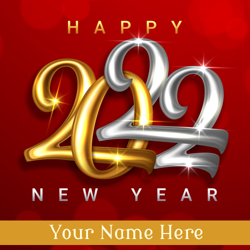 Welcome 2022 New Year Wishes Greeting With Your Name