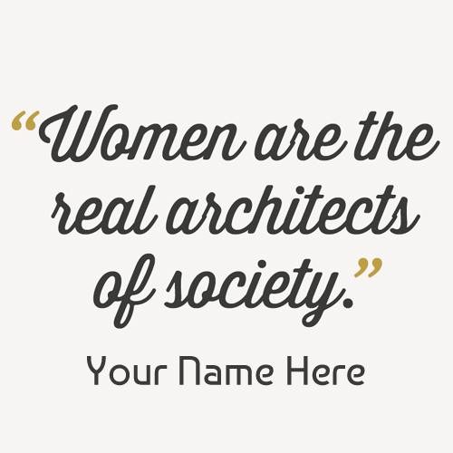 Women Empowerment Quote Profile Pics With Your Name