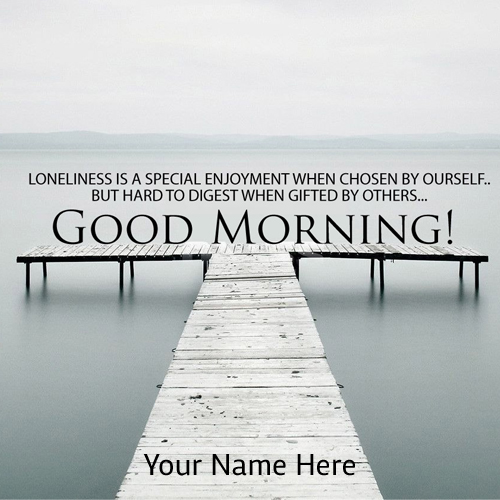 Write Your Name On Good Morning Wishes Images Free