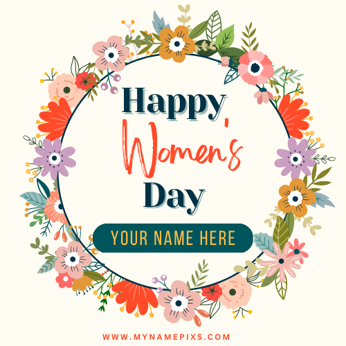 Happy Womens Day 2023 Wishes Greeting With Name