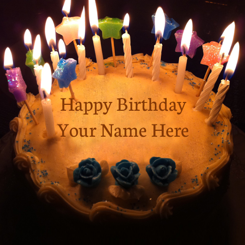 Write Your Name on anniversary cakes pictures online edit