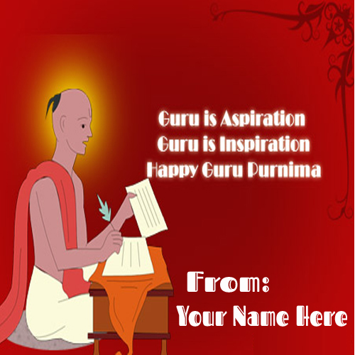 Write Your Name On Happy Guru Purnima 2015 Greetings