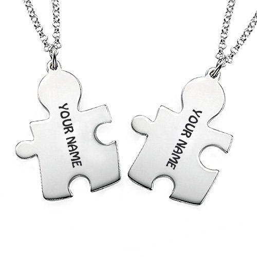 Best Friends Forever Puzzle Pendant With Your Name