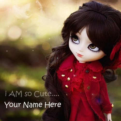 I am So Cute Saying Doll Greeting With Your Name