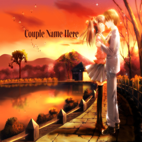 Write Your Name On Beautiful Couple Online Free