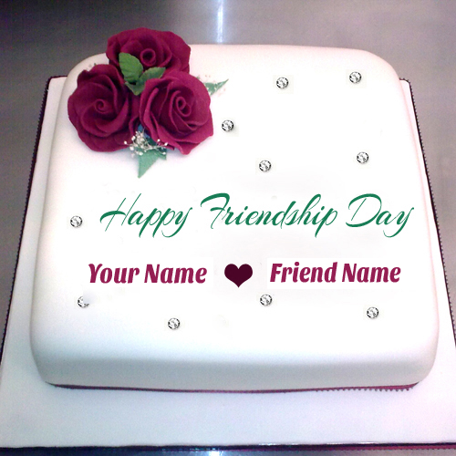 Write Your Name On Happy Friendship Day Cake Pictures