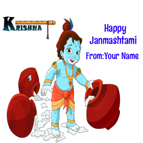 Happy Janmashtami Lord Krishna 2015 Whatsapp Greetings 