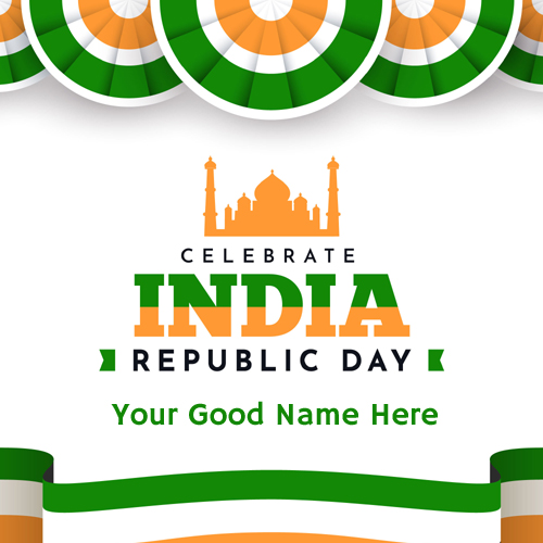 Write Name on Happy Republic Day 2021 DP Pics
