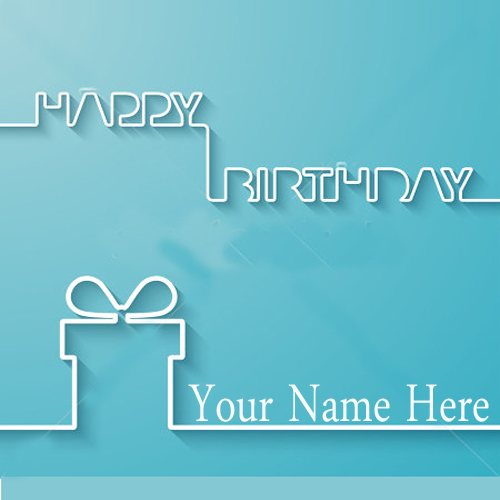 Write Your Name On Simple Birthday Card Online Free.