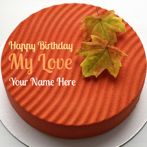 Happy Birthday Wishes Cake For Lover With Your Name