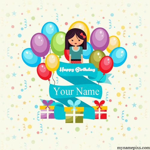 Write Your Name On Birthday Gifts Greetings Picture