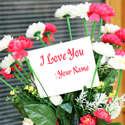 Write Name on I Love You Wishes Romantic Love Letter