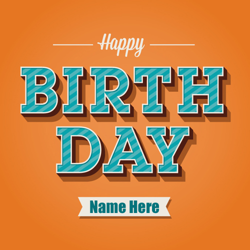 Birthday Wishes Designer Mobile Greeting With Your Name