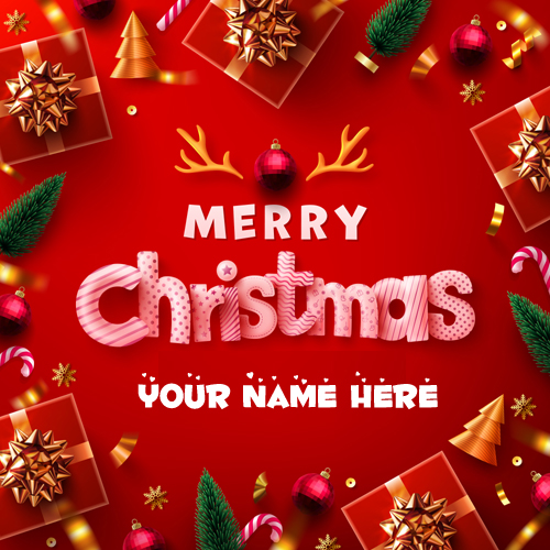 Merry Christmas and New Year Profile Pics With Name