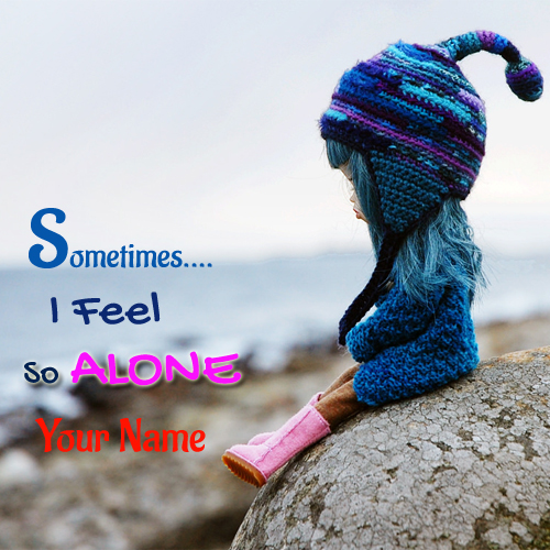 Cute Alone and Sad Beautiful Doll Greeting With Name