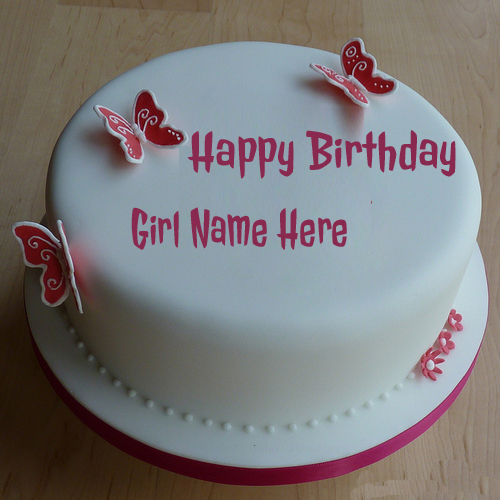 Write Your Name On Beautiful Girly Cake Pictures 
