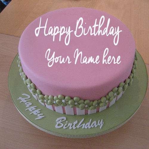 Write Your Name On Fondant Birthday Cake Pictures Free
