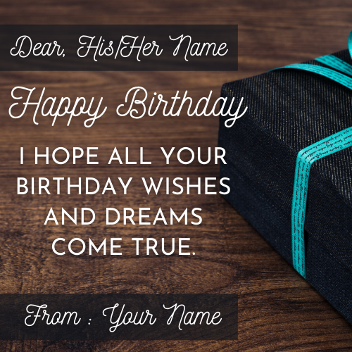 Write Name on Birthday Wishes Quote Greeting For Friend