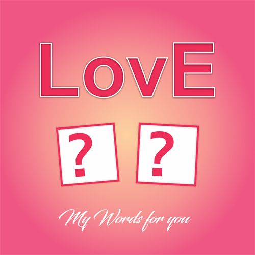 Romantic Love Greeting Card With Name Alphabet on it