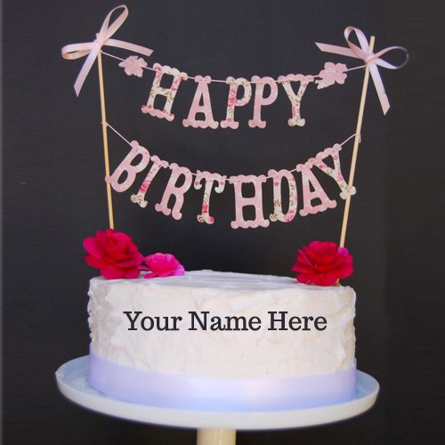 Write Name On Sweet Birthday Wishes Cake Online