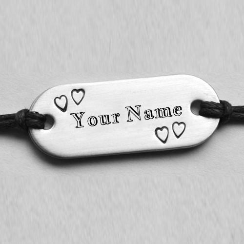 Write Your Name on Silver Bracelet Online Free