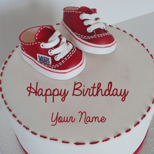 Happy Birthday Cute Children Cake With Your Name