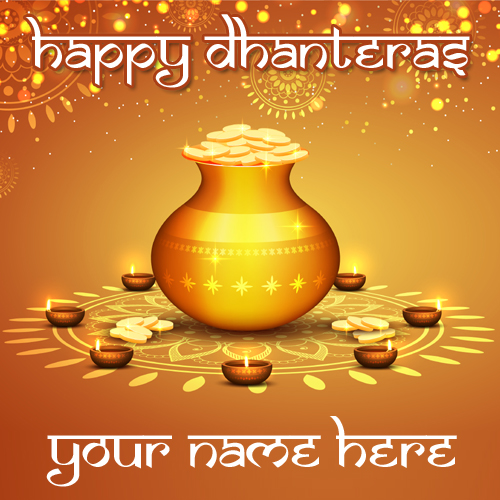 Happy Dhanteras 2017 Whatsapp Profile Pics With Name