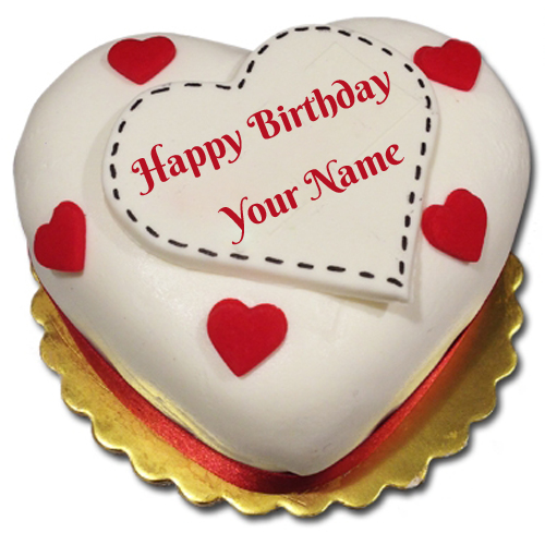 Write Name on Birthday Wishes Cute Cake