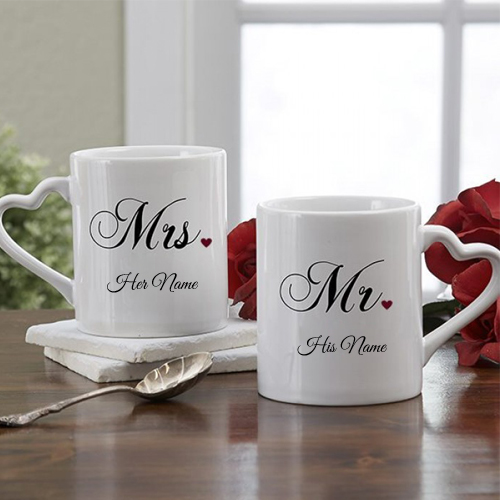 Write Couple Name on Coffee Mug Profile Picture