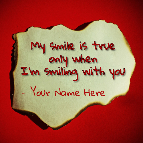 Romantic Handwritten Love Note Whatsapp DP With Name