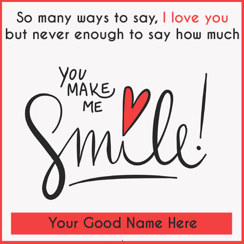 Romantic I Love You Note For Your Girlfriend With Name