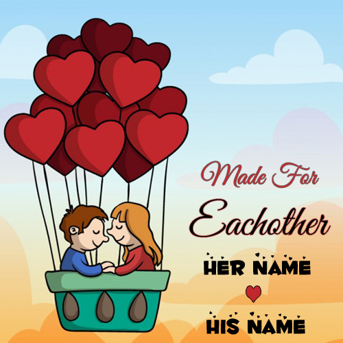 Made For Eachother Love Couple Greeting With Your Name