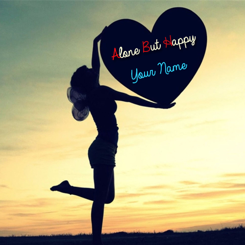 Beautiful Alone But Happy Girl Profile Pics With Name