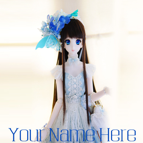 Write Your Name On Beautiful Barbie Doll