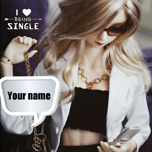 Gorgeous and Stylish Doll Greeting For Girls With Name
