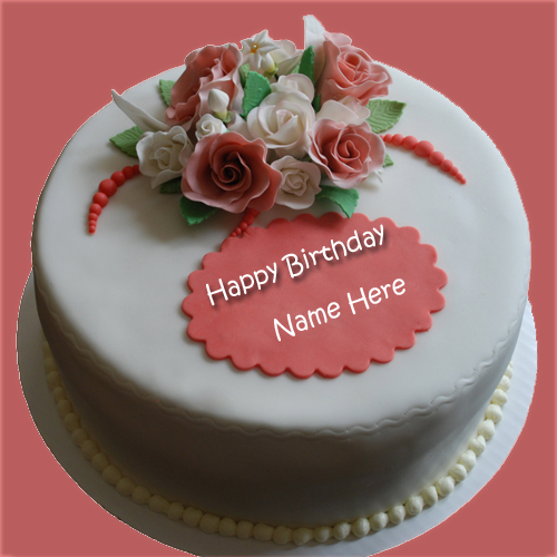Happy Birthday Wishes Cake For Sister With Her Name