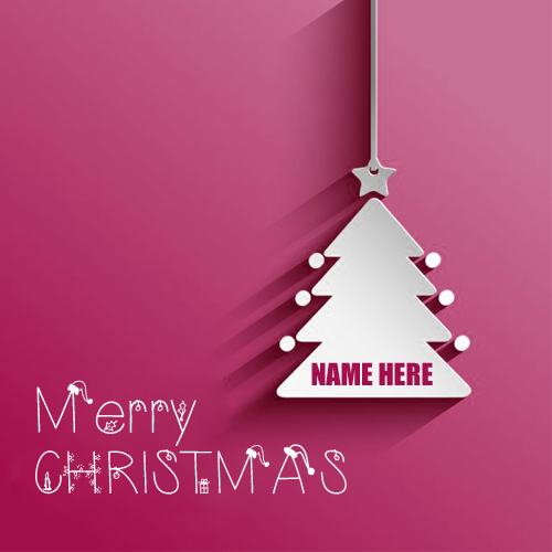 Merry Christmas Tree Whatsapp Profile Pics With Your Na