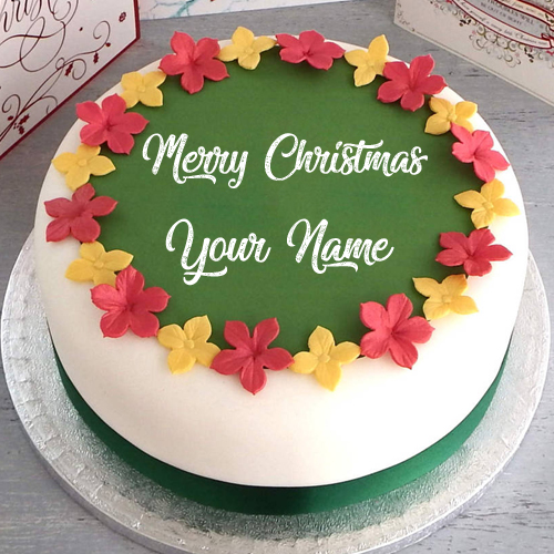 Merry Christmas Celebration Special Cake With Your Name