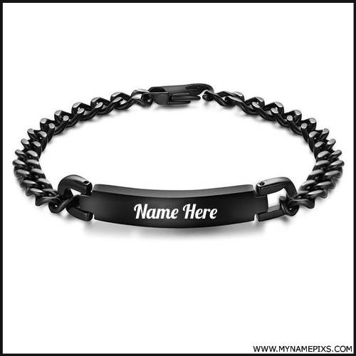 Write Name on Amazing Black Bracelet For Whatsapp DP
