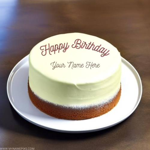 Happy Birthday Wishes Custom Cake With Name Edit