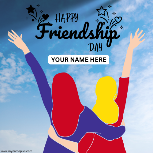Happy FriendshipDay Best Friend Special Frame With Name